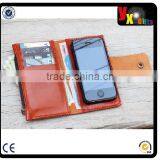 Leather IPhone5, 5s Case - Light Brown, 5 Colour Options Available. 5 Pockets for Cash & Cards./epoxy Dripping Keychain thumbnail-1