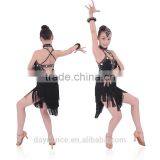 Professional Girls Kids Latin Dance Wear Children Fringed Latin Salsa Performance Dresses thumbnail-2
