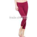 Wholesale Nylon Spandex Yoga Pants Women Capri Sport Leggings Fitness thumbnail-3