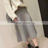 Custom Autumn Skirts Casual Women Long Woolen A-line Skirts,Fashion Thick Winter Woolen Long Skirts For Women thumbnail-2