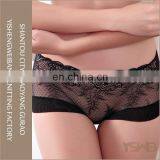 Wholesale four colors fashion lace breathable underwear panty for woman