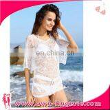 Sexy Women Swimwear Bikini Women Summer Beach Off-shoulder Women Lace Sexy Beach Dress