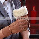 Factory Wholesale 100% Real Sheepskin Fur Gloves thumbnail-2
