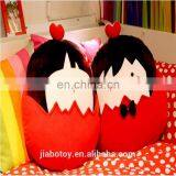 Customize Lovely Cartoon Stuffed Cute Girl Doll Cushion Plush Pillow Manufacture Best Quality and Lowest Price Printed Logo thumbnail-4