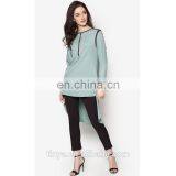 New Model Islamic Abaya Muslim Tunic Dress Tops Long Sleeve Islamic Ladies Blouse thumbnail-4