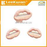 3D Pink Mouth Embroidered Patch Vintage Applique,3D Pink Mouth Patch,3D Vintage Applique thumbnail-1