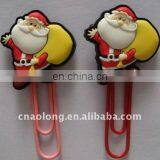 Christmas Gifts Custom Made Rubber Book Marks,soft Pvc Plastic Bookmark for Gift