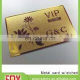 86*54*0.3mm Aluminum/ Stainless Steel Metal Business Card ,embossed Metal Cards thumbnail-4