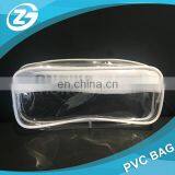 Wholesale Toilet Towel Packaging Custom Clear Plastic PVC Travel Cosmetic Bag With Zipper thumbnail-3