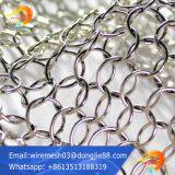 stainless steel Decorative ring metal mesh for ceiling