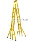 Ladder 5 Step Yellow Color Fully Insulated A Shape Fiberglass Ladder thumbnail-1