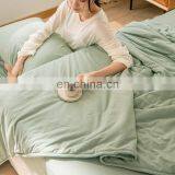 Wholesale Comforter Folded Soft 100% Cotton Knitted Lightweight Coverlet For All Season Quilt thumbnail-4