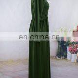 2019 Women Girls Mommy and me Solid Color Jersey Fabric Knitted Maxi Long Sleeve Fall Dresses (this Link for WOMAN) thumbnail-3