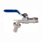 1/2 Nickel Plated Bibcock Brass Ball Hose Bibcock Tap Brass Water Plastic Tap Faucet thumbnail-5