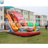 Factory 5*8*6m extreme speed race inflatable car slide, cars inflatable dry slide for sale