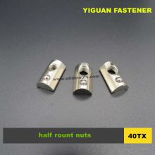 half round nuts for 40 series of aluminium extrusion system