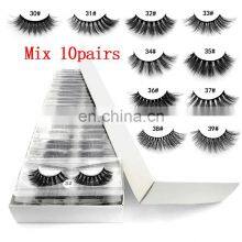 Wholesale Eyelashes 20/40/50/100Pcs 3D Mink Lashes Natural Mink Eyelashes Wholesale False 3D Makeup Magnetic False In thumbnail-5