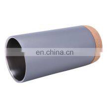 Slender Stainless Steel Coffee Tumbler Vacuum Insulated Tea Mug With Oak Bottom thumbnail-5