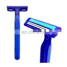 China Custom Fashion Blue Shaver 2 Blade Can be Customized Manual Men Shaver Disposable Face Razor Body Razor thumbnail-1
