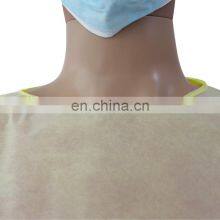 Level 2 Gowns Disposable Yellow PPE Impermeable Isolation Gown thumbnail-4