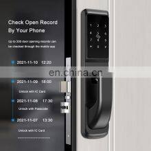 Encrypted Hot Sell Card Home Security Finger Print Biometric Fingerprint Door Locks Door Lock Smart Locks thumbnail-4