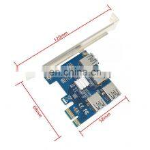 Pci-e To Pci-e Adapter 1 Turn 4 Pci-express Slot 1x To 16x Usb 3.0 Special Riser Card Pcie Converter thumbnail-2