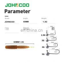 JOHNCOO 60mm 1.3g Bait Soft Lure Swim Bait Lure Fishing Silicon Saltwater Swimbait thumbnail-5