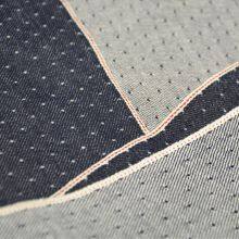 11oz Cotton Star Dot Jacquard Denim Selvage Jeans Fabric for Women's Dress 32/33“ thumbnail-2