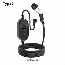 Portable EV Charger Schuko(16A) to Type2 10A/13A/16A, For 3.5KW 240V Battery Level HDEV013 thumbnail-4