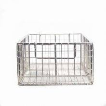 304 316 316L Stainless Steel Woven Wire Mesh Screen Storage Basket Customized Wire Mesh Washing Basket