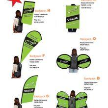 Professional Factory Supply Custom Design Logo Hot Sale Unique Shape Backpack B Waterproof Custom Print BACKPACK BANNER thumbnail-2