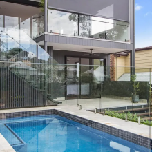 Glass Pool Fences & Glass Railings Frameless Glass Fence,safety Barrier ½ Inch Tempered Safety Glass thumbnail-4