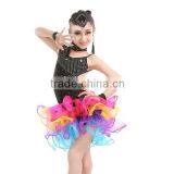 Luxury Good Quality Fringe Latin Dress Professional Latin Dance Costume Dress Kids Performance Wear thumbnail-6