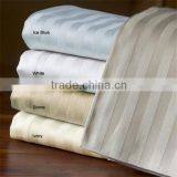 Hotel /home Bedding Bleached White /dyed Cotton Stripe Fabric thumbnail-1