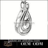 925 Silver Smooth Drops Pendant for Medical Alert Pendant thumbnail-3