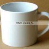 Cheap Straight Shape Blank White Ceramic Mug With Handle thumbnail-1
