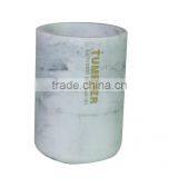 Hot Sale White Marble Polyresin Bathroom Accessories Set for Hotel and Home thumbnail-3
