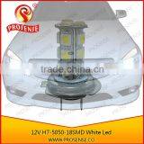 Hot Sell Klarheit Auto High Power 60w h7 Cree Car Led 12V 5050-18SMD H7 Headlight thumbnail-1
