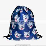 3d Digital Print Mochila Drawstring Bag Unisex Backpacks Aztec Animal Galaxy Monkey Dog Hamster Flower Food thumbnail-2