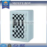Print logo Steel Material Square Shape Money Box Coin Box money saving box money safe box