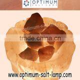 HIMALAYAN SALT LAMP - LINED BOWL SHAPE