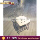 Armless Wedding Clear Crystal Hall Banquet Chairs,pu Cushion Acrylic Chairs thumbnail-4