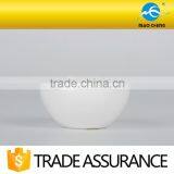 Round White Plain Ceramic Sugar Pot thumbnail-3