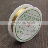 Best Price 0.8mm Jewelry Accessories Making DIY Essential Silver Gold Plated Copper Wire Craft Beads Jewelry Cord thumbnail-2
