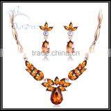 Wholesale Gold Plated Colored Gemstone Jewelry Set in China thumbnail-2