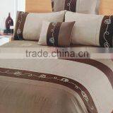 100% Polyester Suede Patchwork Duvet Cover Set thumbnail-1