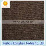 Factory Price Black Polyester Knit Thin Single Brushed Velet Fabric