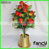 18 Heads Artificial Plastic Decorative Plants Foam Peach Trees