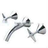 Three Holes Double Handle Bahroom Bath Faucet