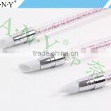 ANY Nail Art Design Beauty Clay Sculpture Rhinstone 3PCS Nail Art Silicone Brush Set Quality Choice thumbnail-2